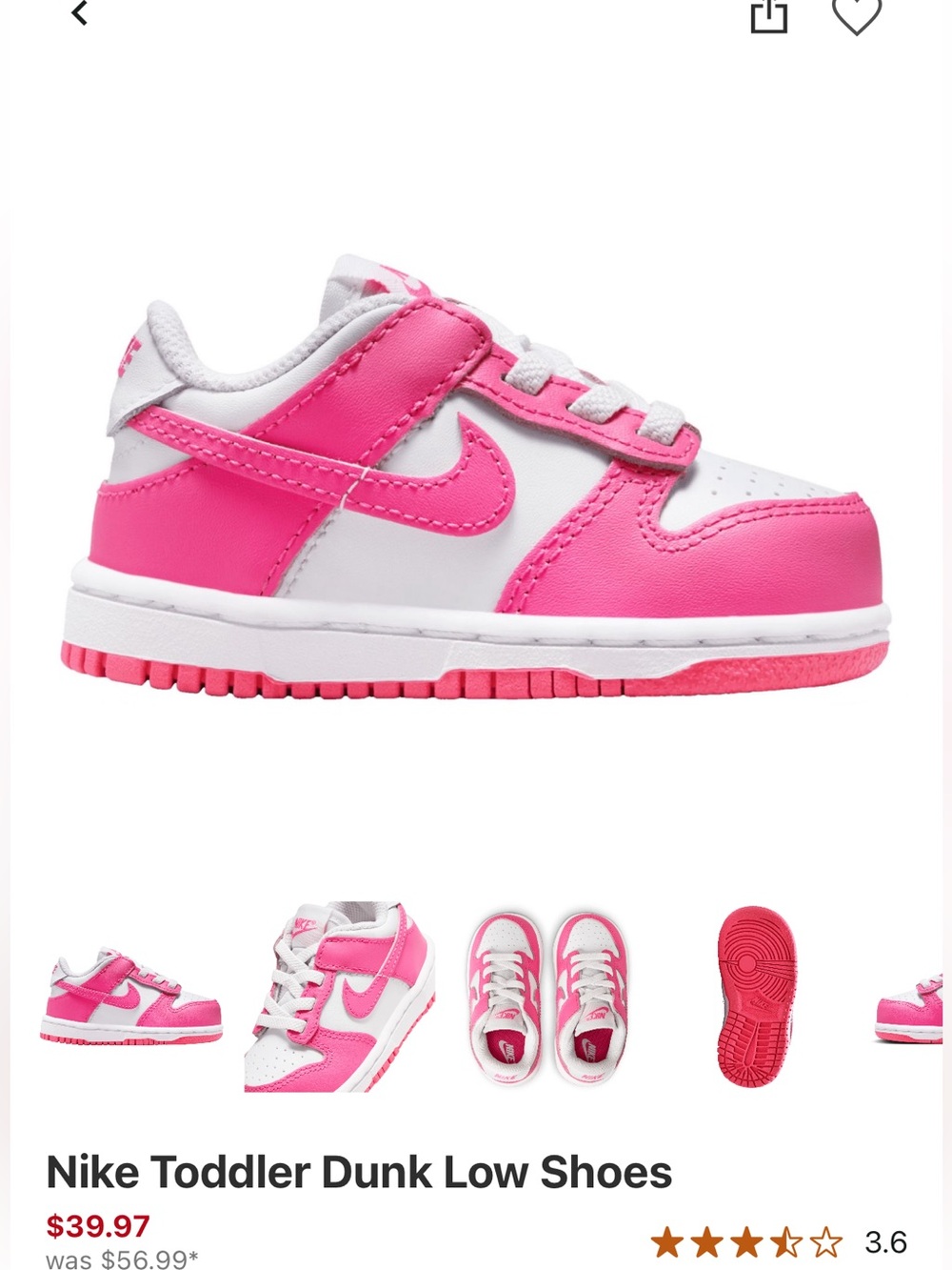 Toddler Nike Low Dunk - 8C